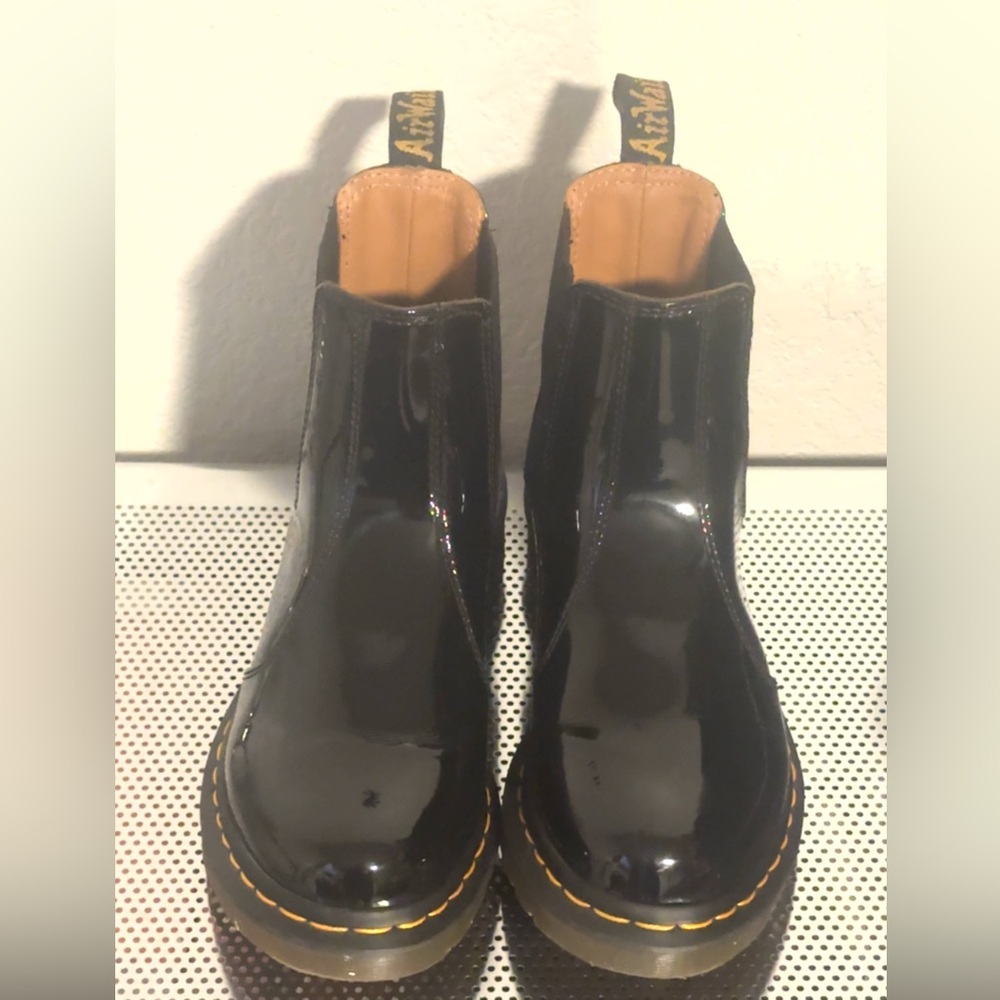 Doc Martens Patent Leather Chelsea Boots US 8